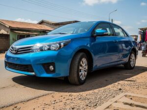 A Toyota Corolla parked